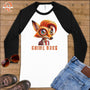 Crime Boss ~ Baseball 3/4 Sleeve Tee-Orange Liar