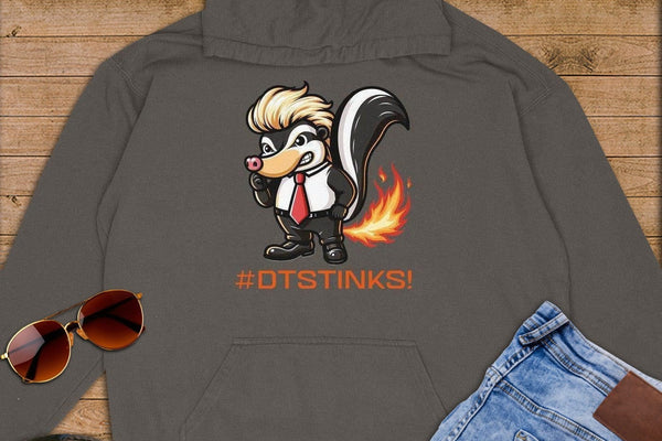 #DTSTINKS ~ Premium Hoodie-Orange Liar