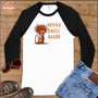 Donnie Small Hands ~ Baseball 3/4 Sleeve Tee ~ a The Slogan Is The Shortest Form Of Political Comedy pick