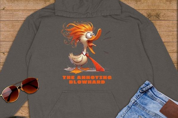 The Annoying Blowhard ~ Premium Hoodie-Orange Liar