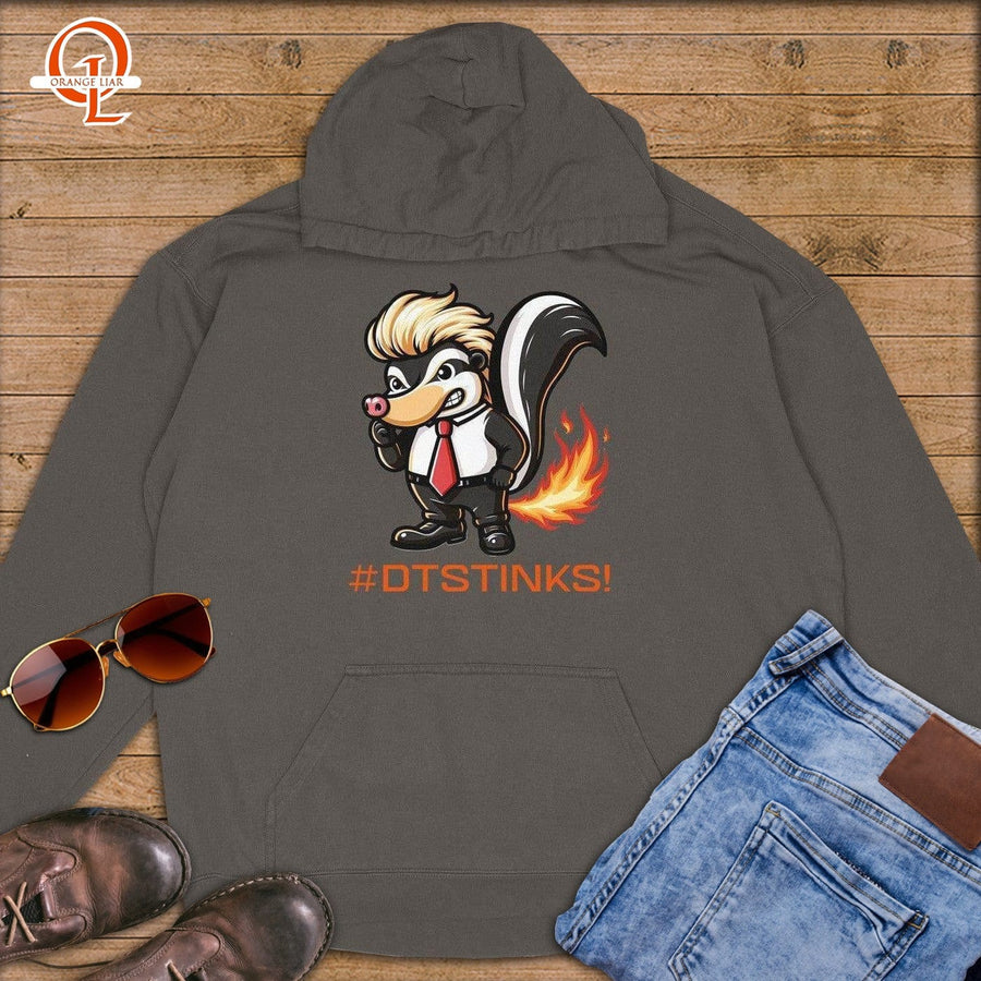 #DTSTINKS ~ Premium Hoodie-Orange Liar