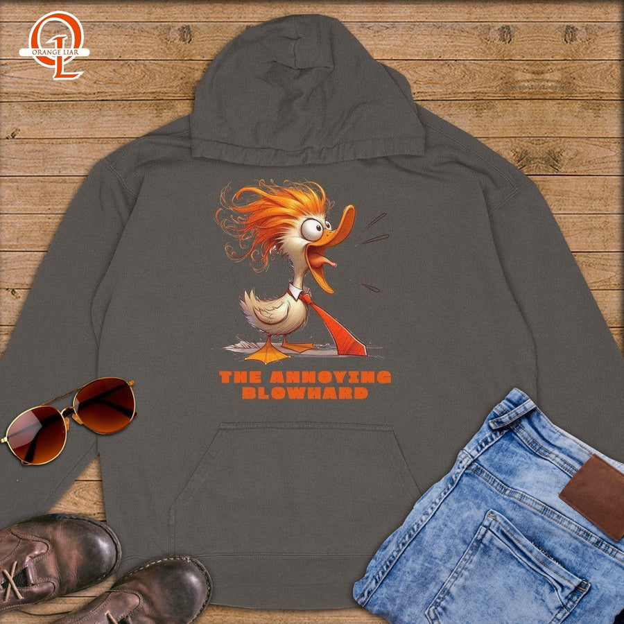 The Annoying Blowhard ~ Premium Hoodie-Orange Liar