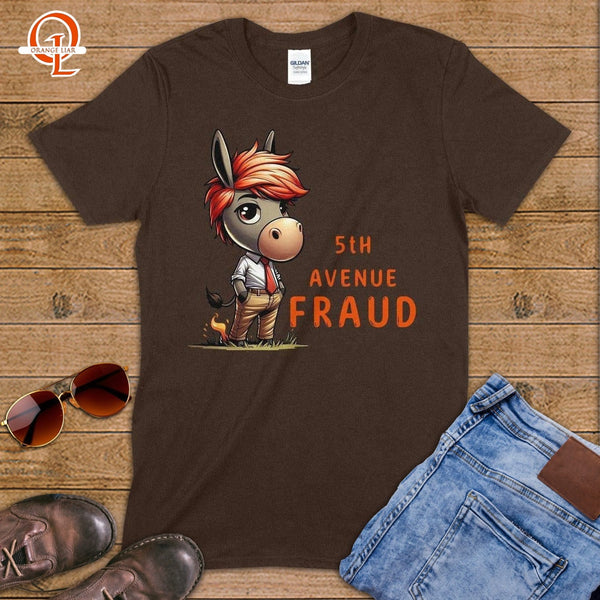 5TH Avenue FRAUD ~ T-Shirt-Orange Liar