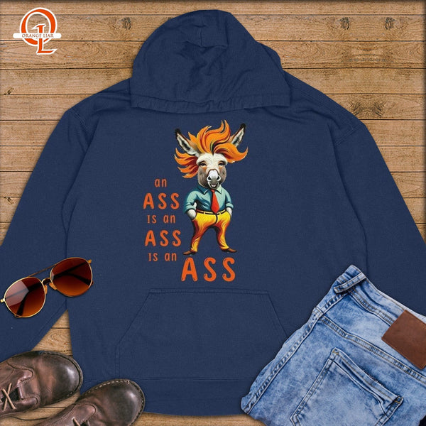 An Ass is an Ass is an Ass ~ Premium Hoodie-Orange Liar