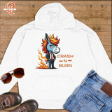Crash-n-Burn ~ Premium Hoodie-Orange Liar