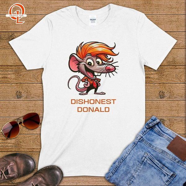 DISHONEST DONALD ~ T-Shirt-Orange Liar