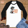 Dim Ass Don ~ Baseball 3/4 Sleeve Tee-Orange Liar