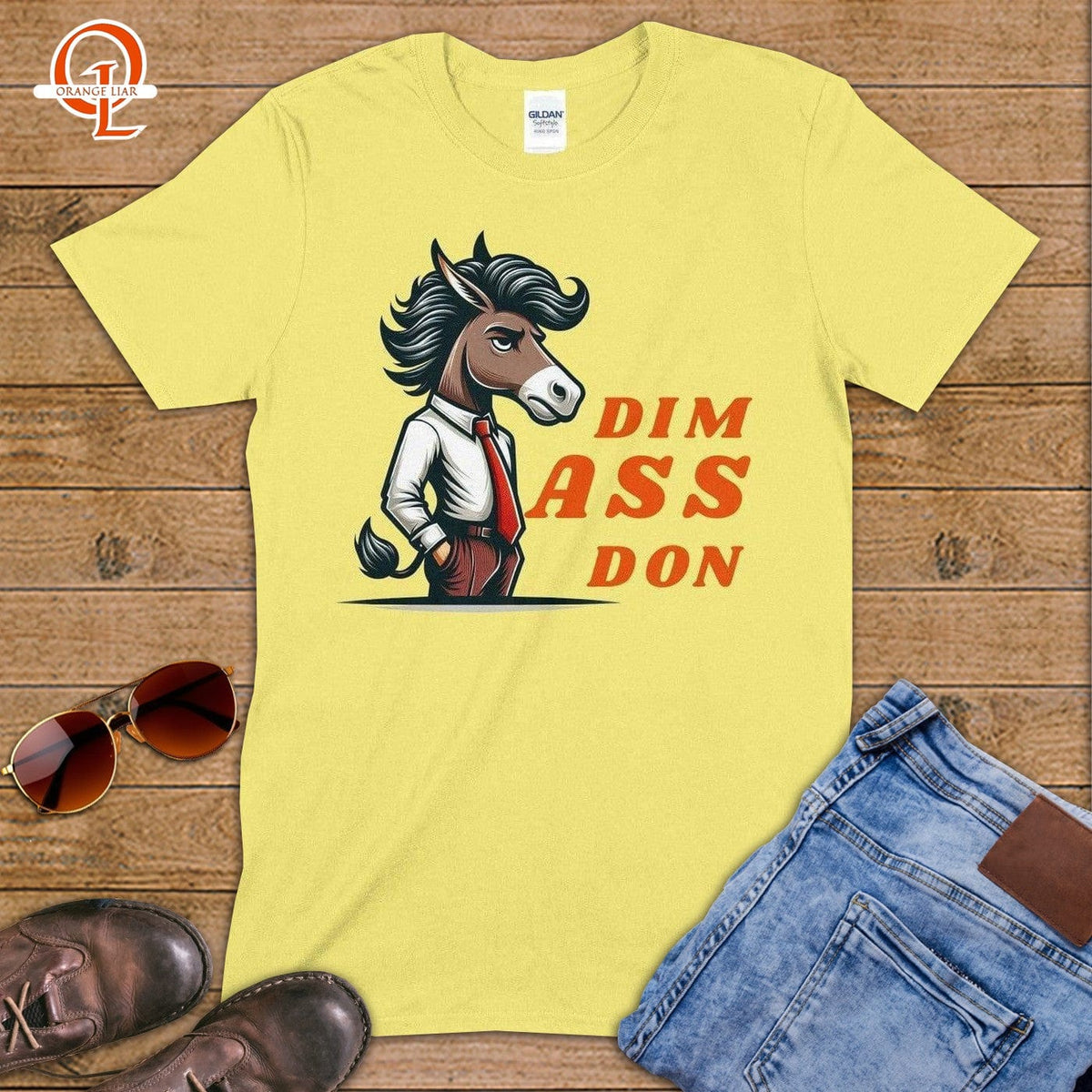 Dim Ass Don ~ T-Shirt-Orange Liar