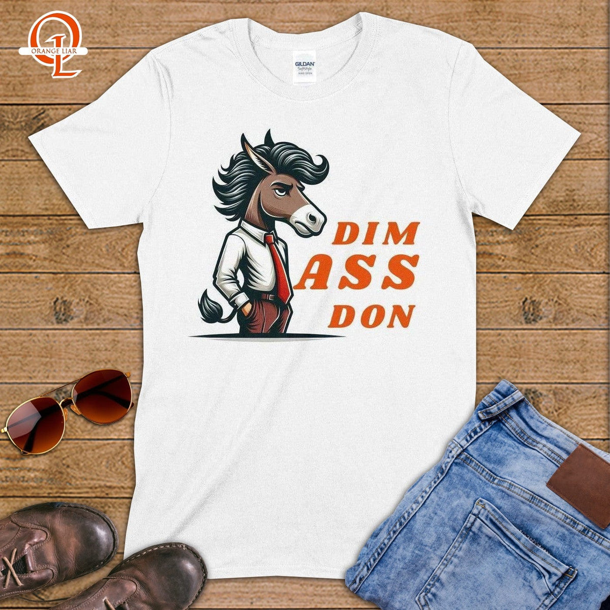 Dim Ass Don ~ T-Shirt-Orange Liar