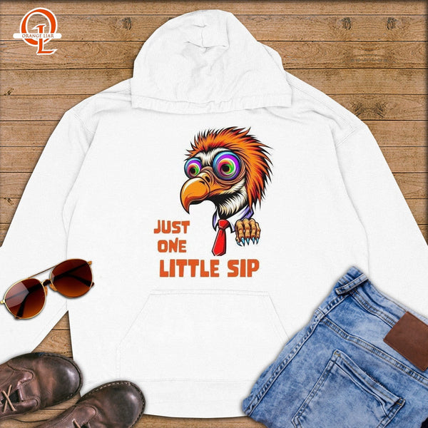 Just One Little Sip ~ Premium Hoodie-Orange Liar