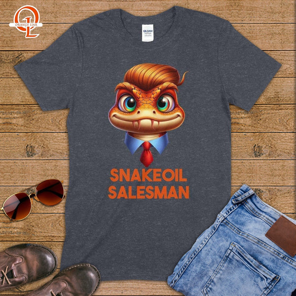 Snakeoil Salesman ~ T-Shirt-Orange Liar