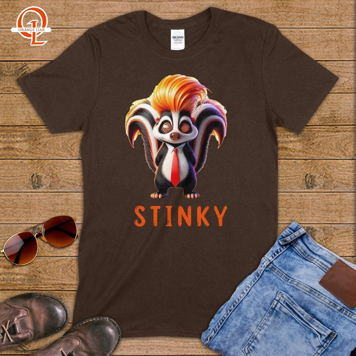 Stinky ~ T-Shirt-Orange Liar