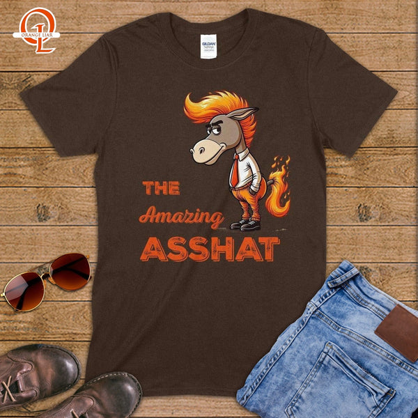 The Amazing Asshat ~ T-Shirt-Orange Liar