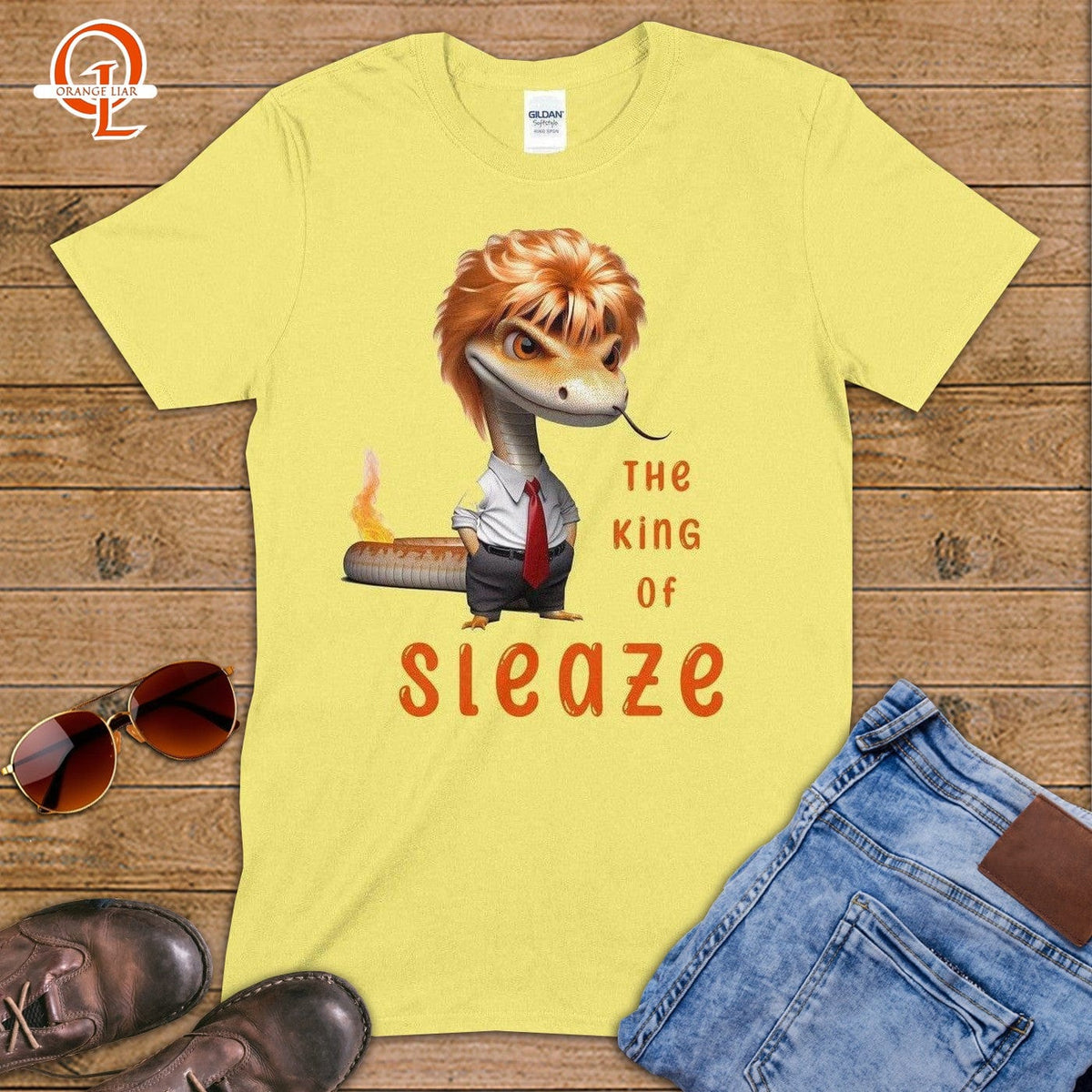 The King of Sleaze ~ T-Shirt-Orange Liar